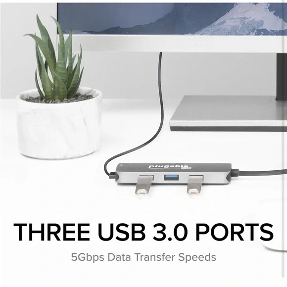 Plugable USB-C Hub 7-in-1, Driverless USB C Hub - Picture 6 of 9